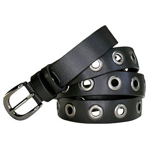 Ремень кожаный 25L01-01L черный