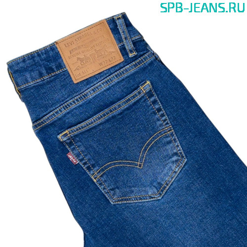 Джинсы Levi's 511 blue, zipper, stretch фото 3