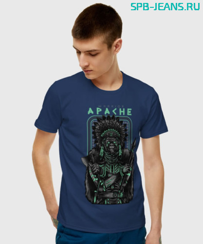 Мужская футболка Apache 1491355 blue фото 2