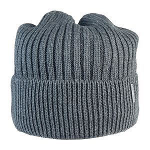 Шапка 175Ф т. серый, 50% шерсть + флис