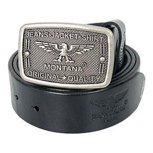 Ремень кожаный Montana M2 black