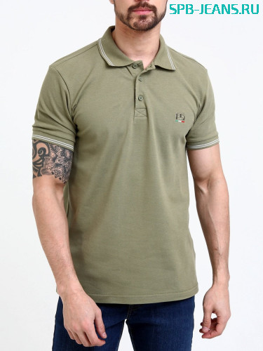 Мужская футболка поло F5 02336, TR Pique, khaki