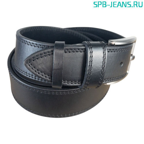 Ремень кожаный 40A03-01L черный фото 2