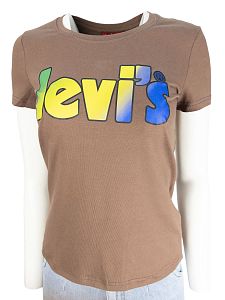 Женская футболка Lev. 150 коричневый