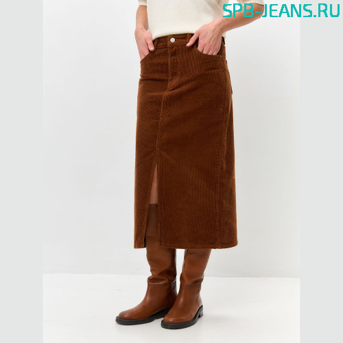 Вельветовая юбка MR7200TV coffee