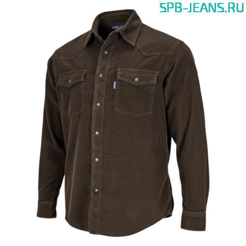 Вельветовая рубашка Montana 4503, brown