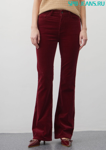Вельветовые джинсы MR707V bordo фото 3