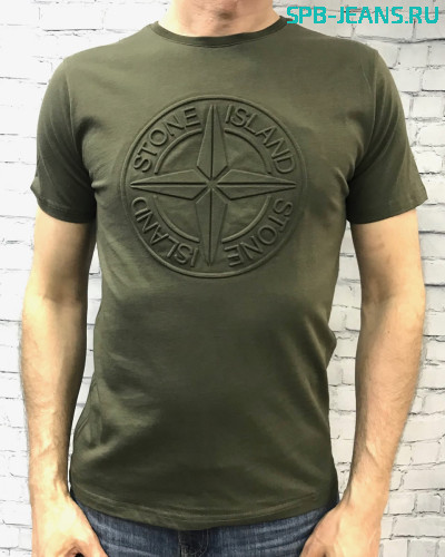 Мужская футболка Stone Island khaki