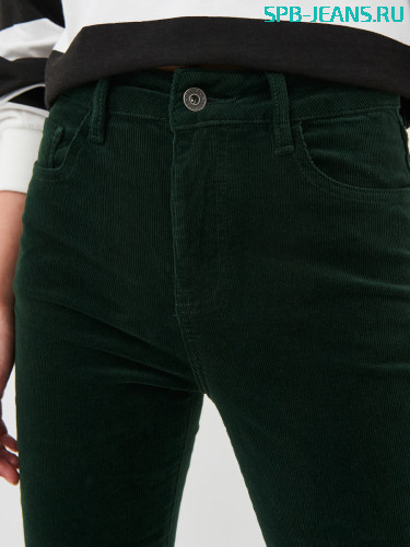Вельветовые джинсы MR707V green фото 4