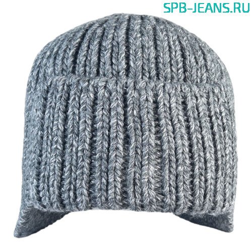 Шапка 380Ф серый, 50% шерсть + флис