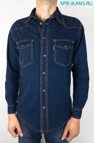 Джинсовая рубашка Montana 6688