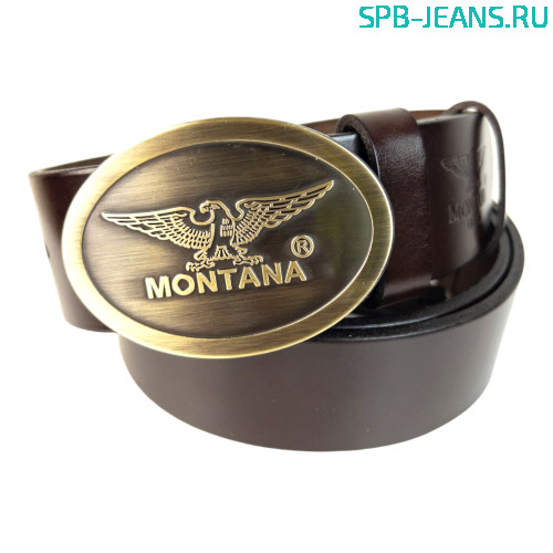 Ремень кожаный Montana M2-2 braun