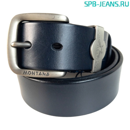 Ремень кожаный Montana M1-1 blue