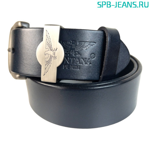 Ремень кожаный Montana M1-1 blue фото 2