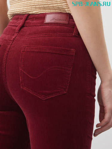Вельветовые джинсы MR707V bordo фото 5