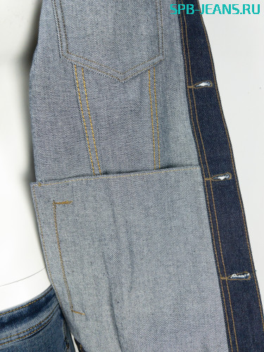 Мужская джинсовая куртка Wrangler 8878 raw denim  фото 4