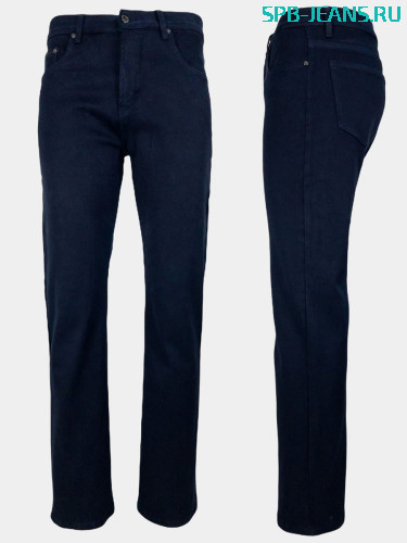 Мужские тёплые джинсы Boss 196-26 dark blue