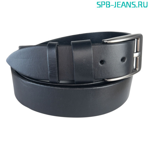 Ремень кожаный 40A01-01L черный фото 2
