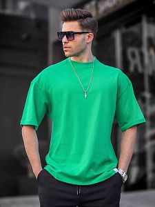 Футболка оверсайз MadMext 6066 green