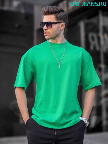 Футболка оверсайз MadMext 6066 green