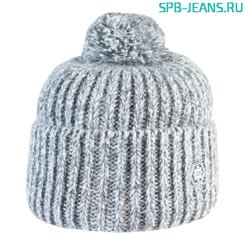 Шапка 275Ф св. серый, 60% шерсть + флис