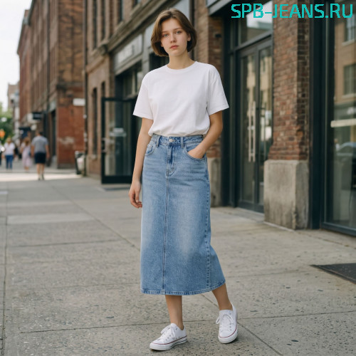 Юбка джинсовая 8018
