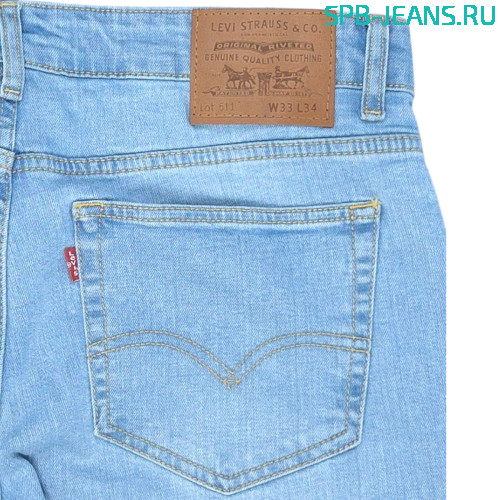 Джинсы Levi's 511 ice blue, zipper, stretch фото 3