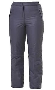 Женские утепленные синтепоном брюки (серые)