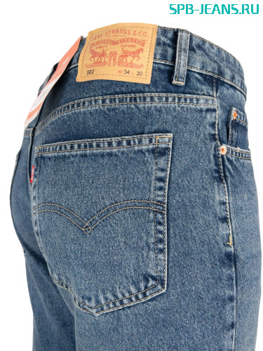 Джинсы Levi's taper 502 blue (1052-347) cotton фото 2