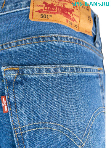 Джинсы Levi's 501-049 cotton, regular, zip фото 3