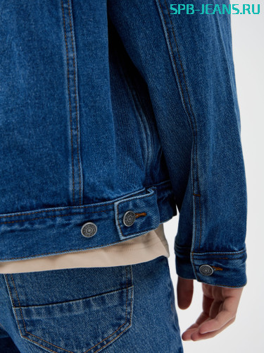 Джинсовая куртка MR2688M dark blue фото 2