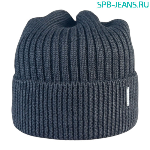 Шапка 175Ф черный, 50% шерсть + флис