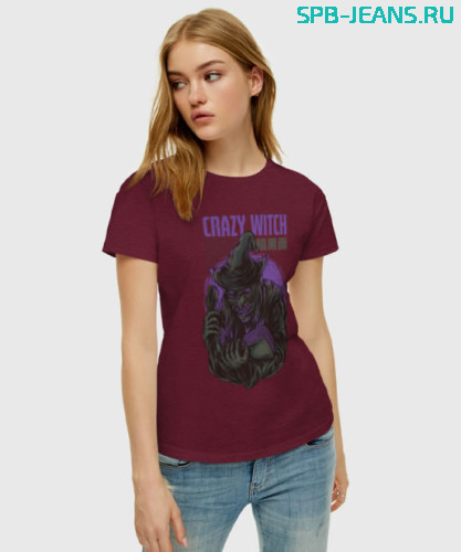 Женская футболка Crazy Witch 1652683 фото 2