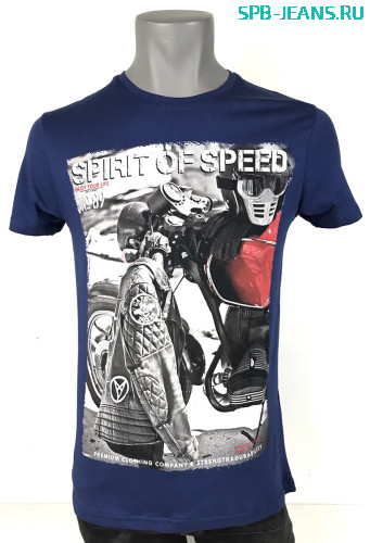 Мужская футболка Daniel & Jones 447 spirit blue