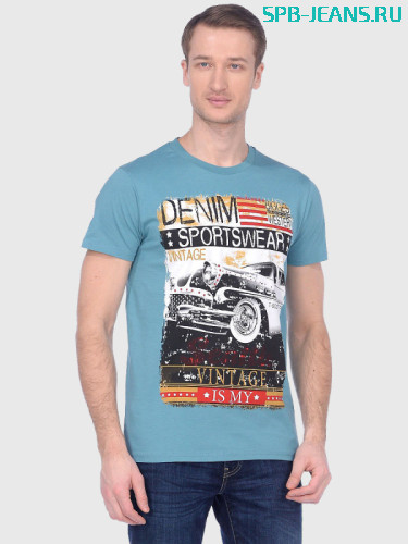 Мужская футболка T Sod 3993-21 blue
