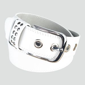 Ремень кожаный 40WL03-16L белый