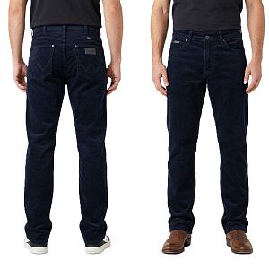 Вельветовые джинсы Wrangler 2600 т. синий