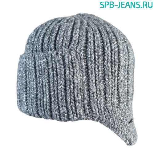 Шапка 380Ф серый, 50% шерсть + флис фото 2