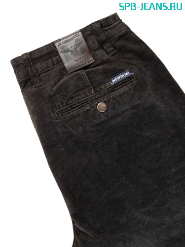 Вельветовые брюки Montana 5808-3, коричневый фото 4