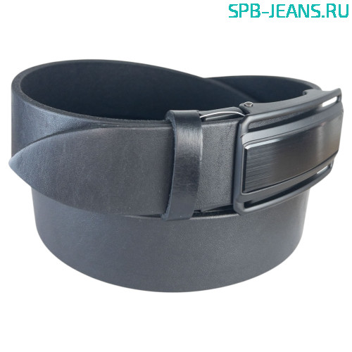 Ремень кожаный 35F01-01L-1 черный фото 2