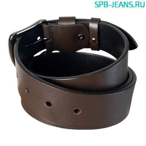 Ремень кожаный 40A03-03RV коричневый фото 3