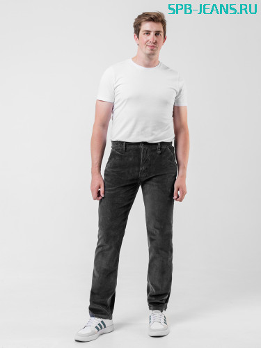 Вельветовые брюки Montana 5808-7, серый фото 4