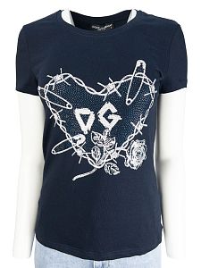 Женская футболка DG 919 синий