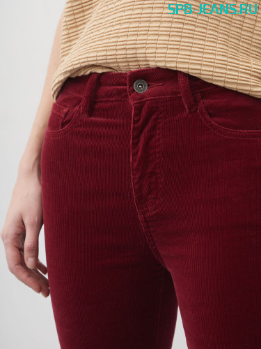 Вельветовые джинсы MR707V bordo фото 6