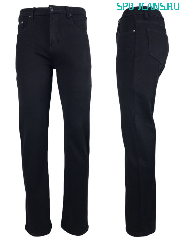 Мужские тёплые джинсы  Boss 196H black