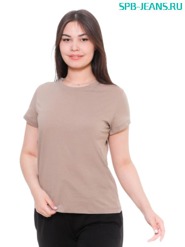 Футболка Samo 3722 серо-кофейный