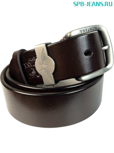 Ремень кожаный Montana M1-1 braun фото 2