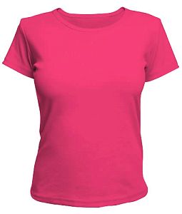 Женская футболка (хлопок, фуксия)