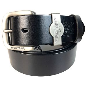 Ремень кожаный Montana M1-1 black