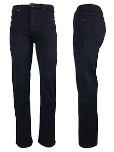 Мужские тёплые джинсы  Boss 196H black